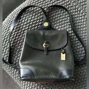 Dooney & Bourke Leather Bag in Black and Gold